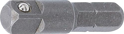 BGS 8202 | Adaptador de carraca para puntas | hexágono exterior 6,3 mm (1/4) - cuadrado exterior 6,3 mm (1/4) | 30 mm