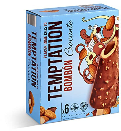 DIA TEMPTATION helado bombón crocante caja 6 uds 378 gr