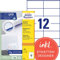 AVERY Zweckform 3424 Adressaufkleber (1.200 Klebeetiketten, 105x48mm auf A4, Papier matt, individuell bedruckbare Absenderetiketten, selbstklebende Adressetiketten mit ultragrip) 100 Blatt, weiß