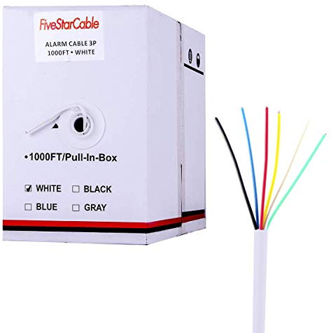 Cinq étoiles 304,8 m. 22 AWG 3 Paires 22/6 Câble d'alarme, Alarme de Fils
