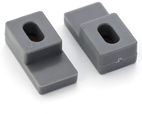 2 x Shower/Bathroom Door Plastic Glass Feet Foot L040