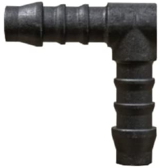 16mm ELBOW PLASTIC BARBED CONNECTOR PIPE HOSE JOINER TUBING AIR FUEL WATER PIECE