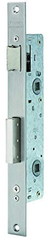 Tesa Assa Abloy 221428AI Cerradura Monopunto De Palanca Deslizante Para Perfiles Metálicos Inoxidable Entrada 20 mm 2214
