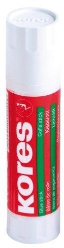 Kores - Glue Stick - Strong Hold White Adhesive, Safe, Non-Toxic - Craft Glue, School & Office Supplies - Pack of 6 x 40g