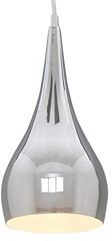 Modern Designer Teardrop Ceiling Pendant Light - Chrome - Small