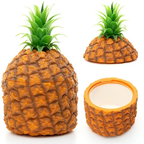 CKB Ltd Retro Pineapple Ice Bucket Insulated 1500ml - Vintage Hawaiian Fruit Themed Centre Piece - Used to Chill Bottles But Can Also Be Used for Chopped fruit Ice Desserts & more