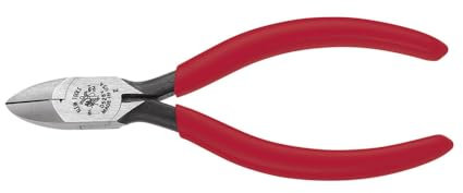 Klein Tools D528V Pliers, Made in USA, Diagonal Cutting Bell System Pliers with Tapered Nose and W and V Notches, 5-Inch