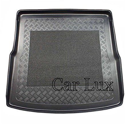 Car Lux AR03369 - Alfombra Bandeja Cubeta Protector cubre maletero a medida con antideslizante para GOLF 5 V Variant