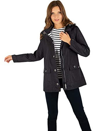 Armor Lux Damen Parka, Blau (Rich Navy D85), Large (Herstellergröße: 42)