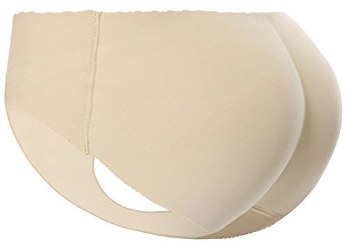 Everbellus Pushup Höschen Padded Seamless Bauchsteuerung Unterwäsche für Frauen, Medium, Beige