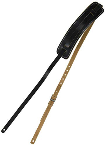 Fender Standard Vintage Leather Strap - Black. Suitable for Electric, Acoustic & Bass Guitars