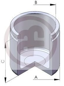 AUTOFREN SEINSA D02558 Bremssattel-Kolben 48mm Stahl