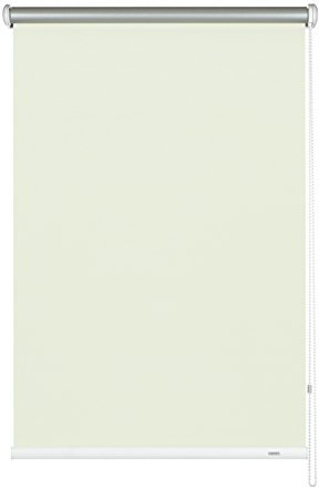 GARDINIA Seitenzug-Rollo für Fenster, Mit Thermo-Rückseite, Montage mit Bohren, Hitzeschutz, Verdunkelung, Energie sparen, Creme, 102 x 180 cm (BxH)