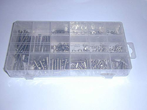 224pc stainless steel nuts and screw bolts