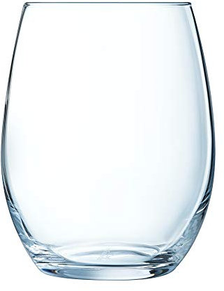 Chef & Sommelier G3322 - 6 Crystalline Tumblers - Modern and Harmonious, Classic and Elegant Water, Juice and Soda Glasses - High Durability - Complete Transparency - 35 cl Glasses