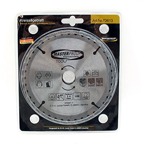Kreissägeblatt 100mm - 400mm 24 - 40 Zähne, Größe:140mm 40 Z