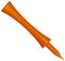 Longridge Golf Tee Kunststoff Schloss Tee 50 mm Orangen