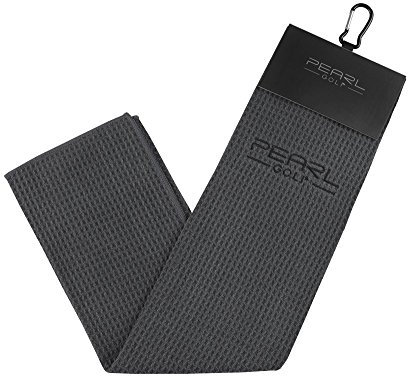 PearlGolf Waffle Towel - Microfaser-Golfhandtuch, Anthrazit