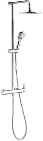 Wirquin 60721383 Colonne de douche Verona touch avec mitigeur mécanique et douchette 3 jets, chromé