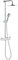 Wirquin 60721383 Colonne de douche Verona touch avec mitigeur mécanique et douchette 3 jets, chromé