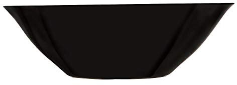 Luminarc Dajar Carine Black Salad Bowl 27 cm, Glass, Black, 27 cm