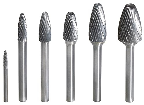 KS Tools 515.3262 HM Rundbogen-Frässtift Form F, 6mm