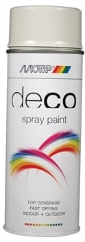 Motip Deco Spray Paint High Gloss RAL 7035 Light Grey 400ml