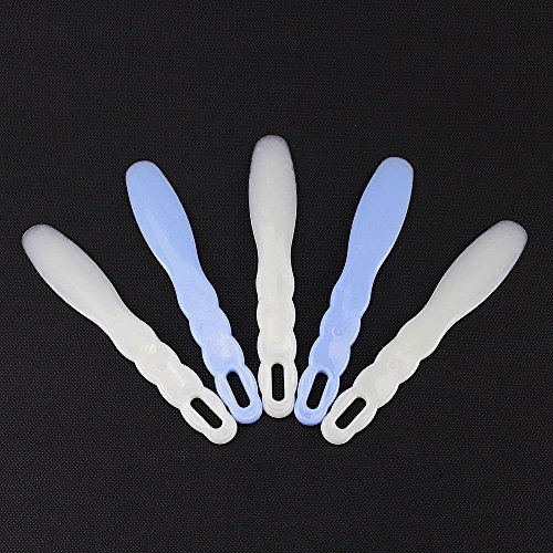 Earlywish 5 pcs Dental Lab Plastic Spatula Dental Instrument