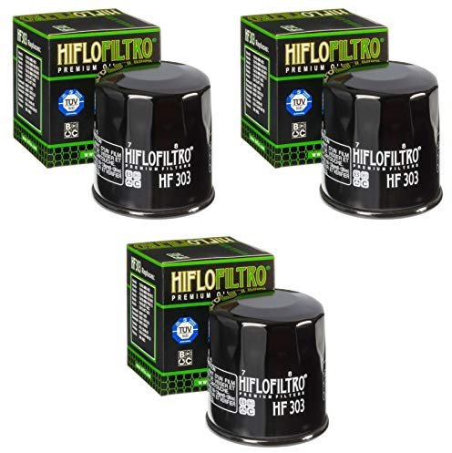 3x Filtri olio Yamaha YZF-R6 600 03-05 Hiflo HF303