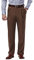 Haggar Men's Mynx Gabardine Hidden Expandable Waist Pleated Dress Pant,Oak,38x34