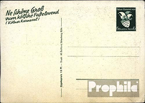 Prophila Collection Deutsches Reich P276 Amtliche Postkarte ungebraucht 1938 Karneval in Köln (Belege Ganzsachen für Sammler)