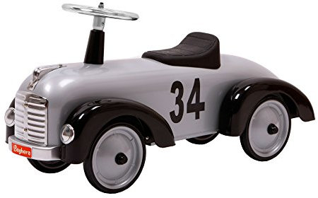 Baghera 870 - Speedster-Rutscher aus Metall, silber, 75x 25x37 cm, 1 - 3 Jahre, Rutschauto