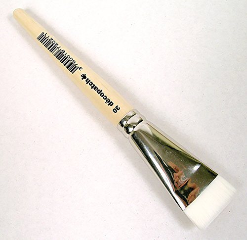 Décopatch - Ref PC30O - 20.5cm Nylon Brush - Suitable for Décopatching on All Surfaces, Good on Uneven Surfaces, Less Brush Streaks, Easy to Clean Bristles, Brown