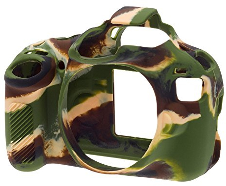 EasyCover Silicone Armor Skin Case Cover Protector for Canon EOS 1200D Camera - Camouflage