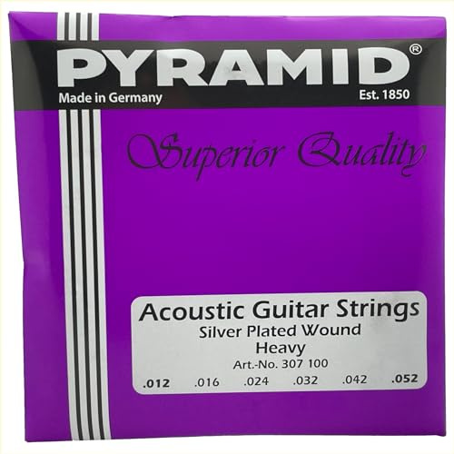 Pyramid Akustikgitarre Superior Quality Silver Plated Set, heavy