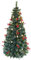 Christmas Concepts® 6ft (1.8M) Frosted Green LED Fibre Optic Christmas Tree - Warm White LED Lights, Berry + Pinecone Decoration - Energy Class A+++