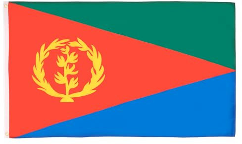 AZ FLAG - Flagge Eritrea - 150x90 cm - Staat Eritrea Fahne 90 x 150 Cm Feiner Polyester - Flaggen