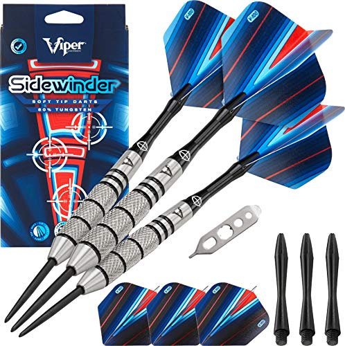 Viper Sidewinder Tungsten Barrel Steeltip Dart Set, Unisex, Mehrfarbig
