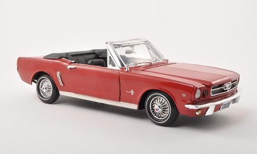 Ford Mustang Convertible, rot , 1964, Modellauto, Fertigmodell, Motormax 1:18