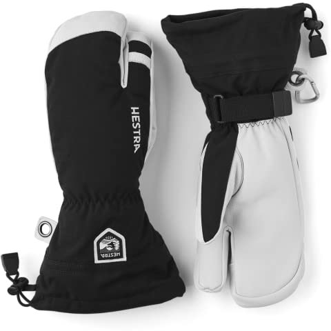 Hestra Army Leather Heli Ski 3-Finger Größe 12 black
