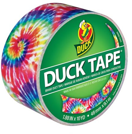 Shurtech à Motifs Duck Tape Ruban adhésif 1.88-inch x 10yd-Love Tie-Dye, d'autres, Multicolore