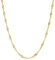 PRINS JEWELS 14 Karat / 585 Gold Singapur Kette Licht Zweiseitig Diamantiert Unisex Länge Wählbar. (44)