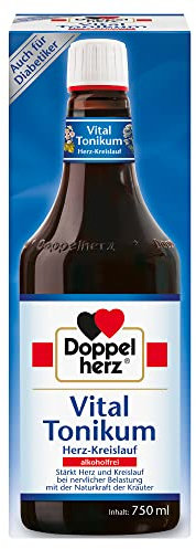 Doppelherz Vital Tonikum Herz-Kreislauf – Arzneimittel traditionell angewendet zur Unterstützung der Herz-Kreislauf-Funktion bei nervlicher Belastung – 750 ml