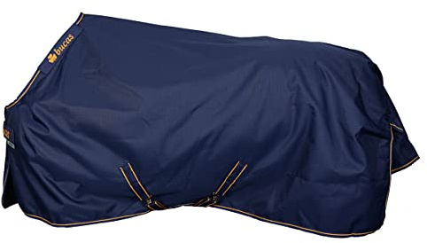Bucas Irish Turnout 300grs: Pferdedecke, Winter, Extra (300g), navy/gold, Rip-Stop, Silk-feel