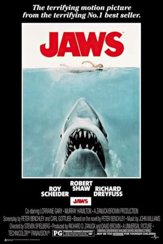 Close Up Jaws Poster Der Weisse Hai