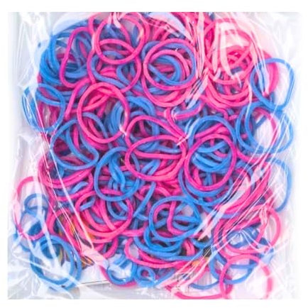Elastiques pour bracelet YOKII Brass Rose et bleu - Loom Bands