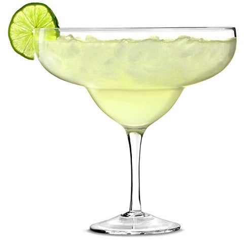 bar@drinkstuff Giant Margarita Glass 1.3ltr - Set of 4 Giant Cocktail Sharer for Decorative Drinks and Centrepieces