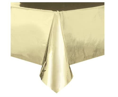 Mantel de Plástico - 2,74 m x 1,37 m - Foil Oro , color/modelo surtido