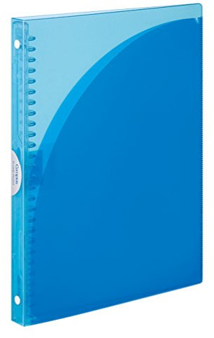 Kokuyo Campus Schiebehefter Adapt Slim, Doppeltaschen, B5, 26 Löcher, bis zu 65 Blatt, Hellblau, Japan Import (RU-AP711LB)