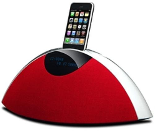 Teac SR-80i-R Design Radio mit iPod Dockingstation rot